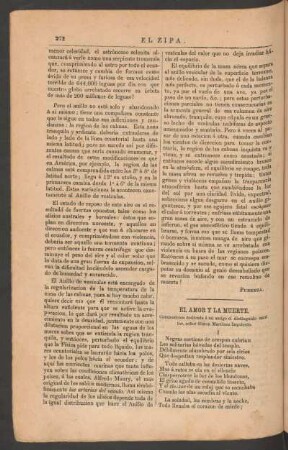 El amor y la muerte. : Composición dedicada á mi amigo el distinguido escritor, señor Simón Martínez Izquierdo. - [Poesía]