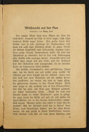 Weihnacht auf der See
