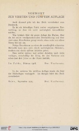 Vorwort zur vierten und fünften Auflage