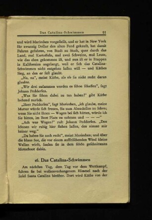 16. Das Catalina-Schwimme