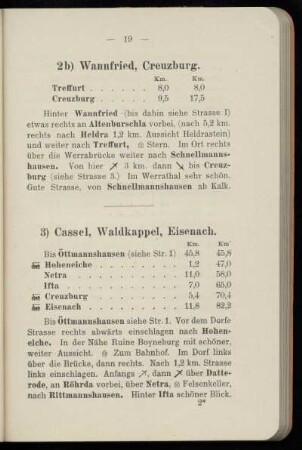 3) Cassel, Waldkappel, Eisenach