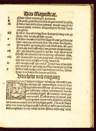 Vorrhede und eingang