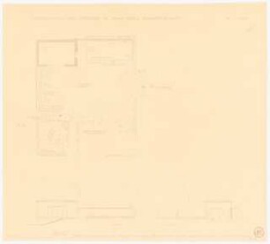 Gartenhaus: Grundriss 1:100, Ansichten