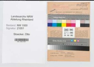 Entnazifizierung Otto Stoecker, geb. 28.04.1900 (Verw.Angest.)