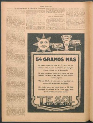 Analfabetismo y vagancia