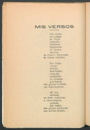 Mis versos