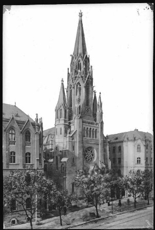 Budapest. Örökimádás templom (1908) : Budapest. Örökimádás templom, Kirche der ewigen Anbetung Unsere Lieben Frau von Ungarn (1904-1908; Sándor Aigner)