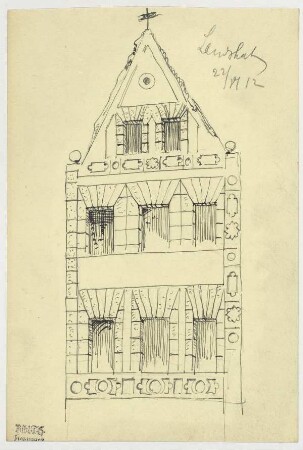 Bürgerhaus in Landshut, Giebelfront