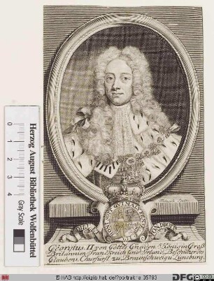 Bildnis Georg II. (August), König von Großbritannien u. Irland, Kurfürst von Hannover (reg. 1727-60)