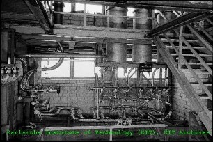 Detailaufnahme des Natrium-Korrosions-Versuchskreislaufs (Cerberus) am Institut für Reaktorbauelemente (IRB)