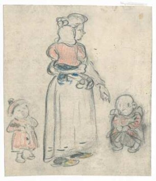 Mutter mit drei Kindern