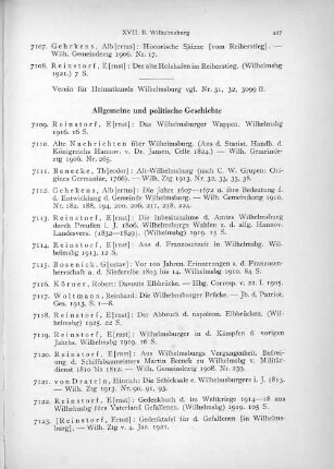 Allgemeine und politische Geschichte