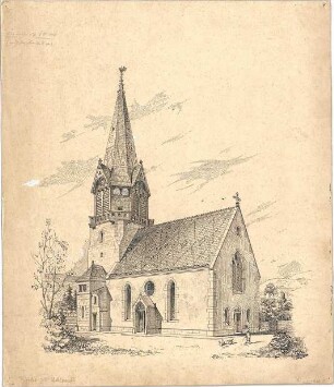 Dolmetsch, Heinrich; Ulmbach; Ev. Pfarrkirche, Restaurierung - Nordwestseite (Ansicht)