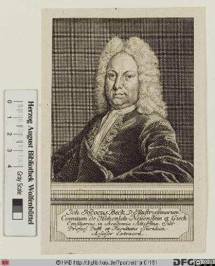 Bildnis Johann Jobst (Jodocus) Beck