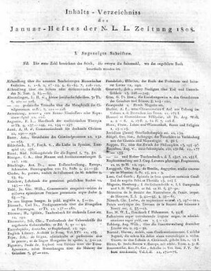 Monatsregister Januar 1808