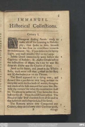 Immanuel Historical Collections.