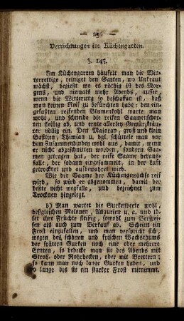 § 145-147. Verrichtungen im Küchengarten.