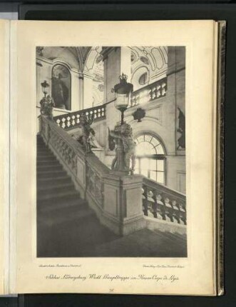 Schloss Ludwigsburg. Westl. Haupttreppe im Neuen Corps de Logis