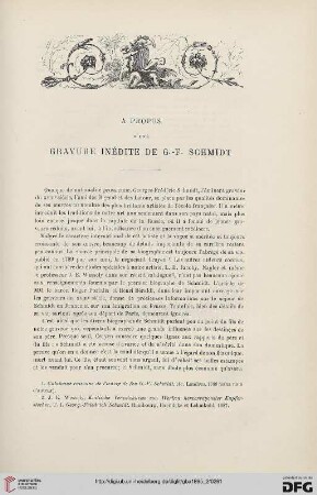 3. Pér. 14.1895: À propos d'une gravure inédit de G.-F- Schmidt