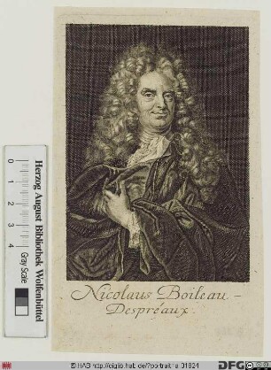 Bildnis Nicolas Boileau, gen. Despréaux