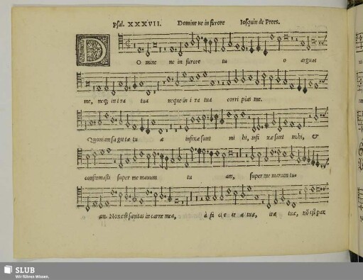 XXIV Josquin des Prez: Domine ne in furore tuo