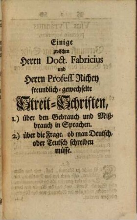 C. F. Weichmanns Poesie der Nieder-Sachsen, oder allerhand, mehrentheils noch nie gedruckte Gedichte von den berühmtesten Nieder-Sachsen .... 2