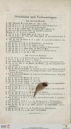 Druckfehler und Verbesserungen