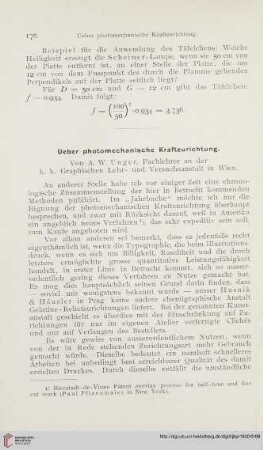 14: Ueber photomechanische Kraftzurichtung
