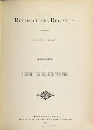 Rheinschiffs-Register. 4. 1884