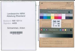 Entnazifizierung Anton Schrammen , geb. 30.12.1906 (Anstreicher)
