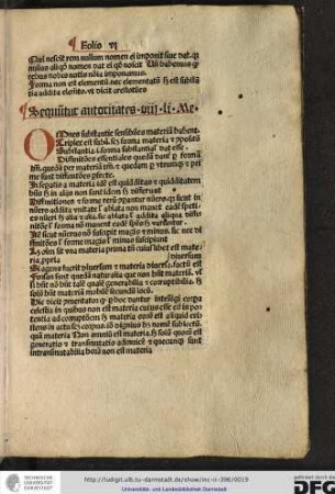 Sequuntur autoritates viii libri Metaphisice.