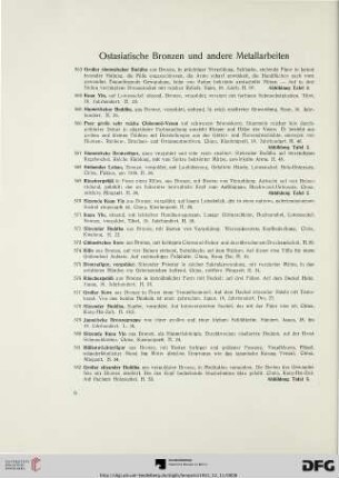Ostasiatische Bronzen und andere Metallarbeiten (Nr. 563-822)