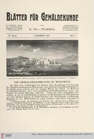 4: Die Gemäldesammlung in Wisowitz