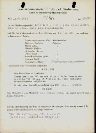 Stauß, Emil