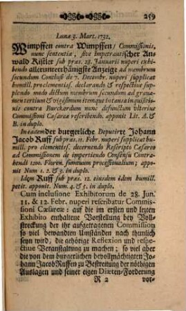 Auserlesene Reichs-Hofraths-Conclusa, 3
