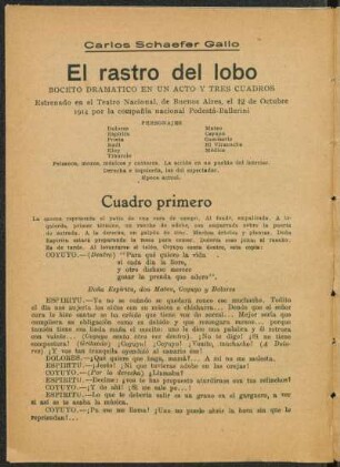 Cuadro primero