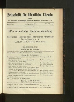 Heft XVII. 15. September 1906.
