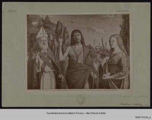 Heiliger Zeno, Heiliger Johannes der Täufer und eine weibliche Märtyrerin