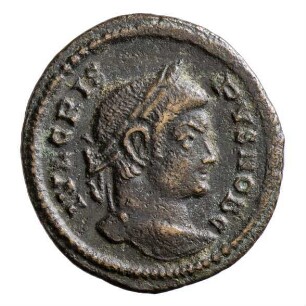Münze, Follis, Aes 3, 323 - 324 n. Chr.