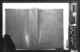 Archiv- und Registraturverhältnisse des Klosteramts Adelberg
