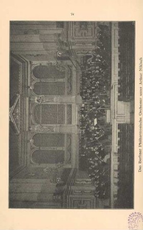Das Berliner Philharmonische Orchester unter Arthur Nikisch