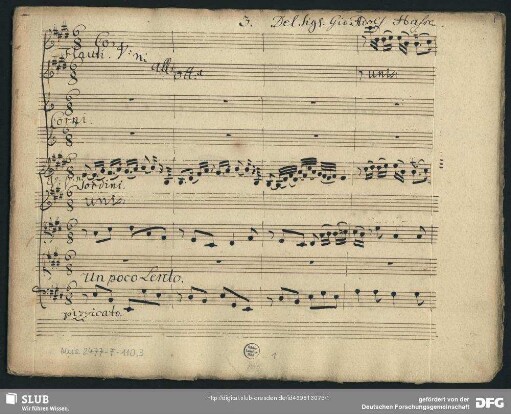 Arminio. Excerpts - Mus.2477-F-110,3 : S, orch, bc