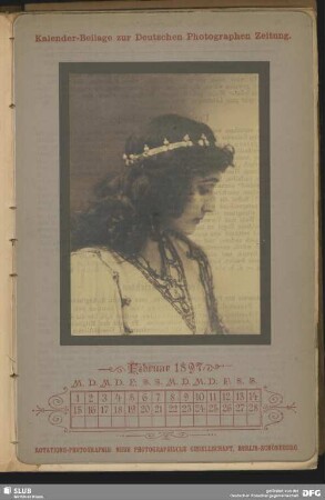 Kalender-Beilage Februar 1897