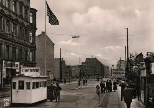 Berlin, Sektorengrenze. Übergang Friedrichstraße, Checkpoint Charlie