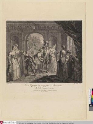 Don Quichotte est servi par les demoisselles de la Duchesse