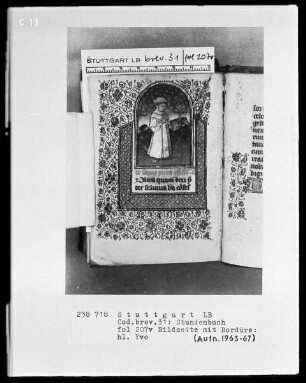 Lateinisch-französisches Stundenbuch — Heiliger Ivo, Folio 207verso