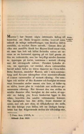 Berättelse om framstegen i fysik. 1850 (1852)