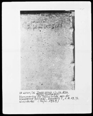 Petrus Lombardus, Glossatura maior super epistolas pauli — Einband aus genarbtem Leder über Holz