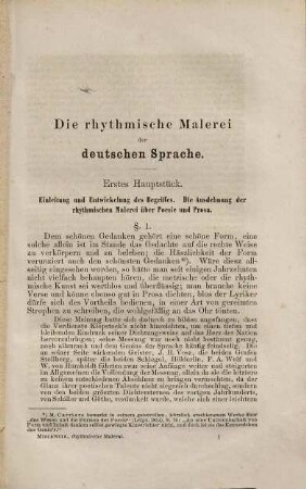 Lehrbuch der rhythmischen Malerei der deutschen Sprache : zum Gebrauche für Universitätenb und andere höhere Unterrichts-Anstalten wie auch zum Selbstunterricht