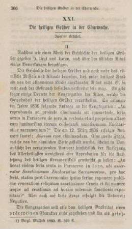 366-380 Die heiligen Gräber in der Charwoche : zweiter Artikel